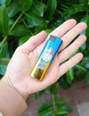 Çakmak Manyetolu Turbo Rüzgarda Sönmeyen Gazlı Renkli Desenli Parlak Çakmak Aksesuar - 4