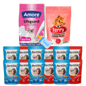 LifeGuard Kitten Milk Süt Tozu 240gr, Terry 200gr, 12-Formix-Punch Islak Kedi Ödülü, Biberon - 1