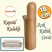 Kapsül Bohem Mobilya Kanepe Tv Ünitesi Koltuk Ayağı Konsol Ayakları Ahşap Desenli Kahverengi 18 Cm thumbnail 1