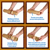 Kapsül Bohem Mobilya Kanepe Tv Ünitesi Koltuk Ayağı Konsol Ayakları Ahşap Desenli Kahverengi 18 Cm thumbnail 3