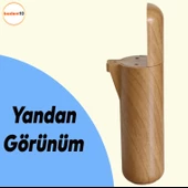 Kapsül Bohem Mobilya Kanepe Tv Ünitesi Koltuk Ayağı Konsol Ayakları Ahşap Desenli Kahverengi 18 Cm thumbnail 7