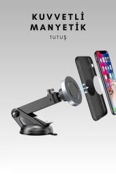 Qpen EH211 Ayarlanabilir Vantuzlu Magsafe Araç Tutucu thumbnail 4