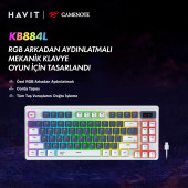 Havit Gamenote KB884L RGB Gaming Mekanik Klavye thumbnail 2