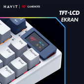 Havit Gamenote KB884L RGB Gaming Mekanik Klavye thumbnail 4