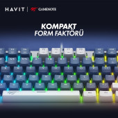 Havit Gamenote KB884L RGB Gaming Mekanik Klavye thumbnail 5