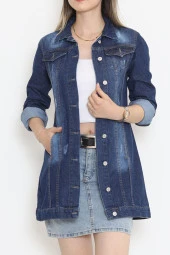 Uzun Kot Ceket Mavi2 - 18538.1836. - 1