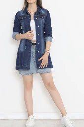 Uzun Kot Ceket Mavi2 - 18538.1836. - 2