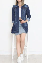 Uzun Kot Ceket Mavi2 - 18538.1836. - 5