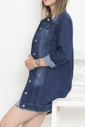 Uzun Kot Ceket Mavi2 - 18538.1836. - 6