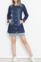 Uzun Kot Ceket Mavi2 - 18538.1836. - 7