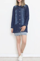 Uzun Kot Ceket Mavi2 - 18538.1836. - 8