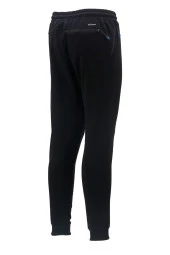 Erkek Düz Paça Rahat Kesim Lastikli Siyah Saks Mavi 2'li Eşofman Altı Seti - 4