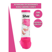 Silver Kadın Ayakkabı Deodorantı Koku Giderici Önleyici 100 ML Ladies Fresh - 3