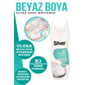 Silver X3 Etkili Güçlendirilmiş Ultra Beyaz Spor Bez Ve Kumaş Likit Ayakkabı Boyası 75 ml - 1