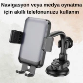 Polham Vakumlu Torpido Üstü ve Cam için Telefon Tutucu, Akrobatik Süper Vantuzlu Universal Tutucu - 5