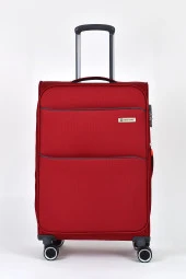 Pierre Cardin Ultra Light Kumaş Orta Boy Valiz Bordo PC6050 - 2