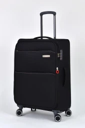 Pierre Cardin Ultra Light Kumaş Orta Boy Valiz Siyah PC6050 - 1