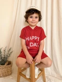 Kapüşonlu Yazlık Baskılı Takım 2404KPSNYZLYK - 9