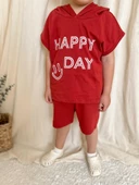 Kapüşonlu Yazlık Baskılı Takım 2404KPSNYZLYK - 8