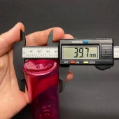 100 cc Pembe Silindir (17gr) Sert Pet Şişe  - Siyah Contalı Kapaklı- Ağız Çapı 24mm x 10 Adet thumbnail 3