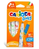 Carioca Jumbo Yıkanabilir Keçeli Kalem 6 Renk (Bebeklere Özel) - 1