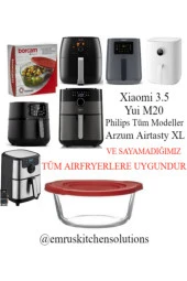 Airfryer Için Borcam Xiaomiairfryer3,5l Philips Airfryer4,1/7.3 Xxl Tefal Easyfry Arzumairtasty Xl thumbnail 1
