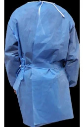 cengizgrup Tek Kullanımlık Tela Hasta Önlüğü Uzun Kollu 50gr Tela L 10 Adet thumbnail 2