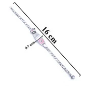 Bebek Bileklik Çelik Pembe Nazar Boncuklu Mickey Mouselu BLK-960 thumbnail 3