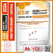2024 8.Sınıf LGS Şubat Örnek Soru MEB Tıpkı Basım Kitapçıkları Sayısal-Sözel Video/PDF Çözümlü - 3