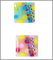 Mikro Color Dot Silgi Şeffaf Puantiyeli - 2 adet - 1