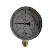 Manometre Gliserinli Alttan Çıkışlı Q100 - 0 - 1 + 5 Bar 1/2 - 1
