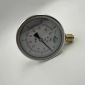 Manometre Gliserinli Alttan Çıkışlı Q100 - 0 - 2.5 Bar 1/2 thumbnail 3
