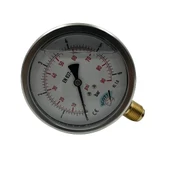 Manometre Gliserinli Alttan Çıkışlı Q100 - 0 - 2.5 Bar 1/2 thumbnail 1