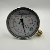 Manometre Gliserinli Alttan Çıkışlı Q100 - 0 - 2.5 Bar 1/2 thumbnail 4