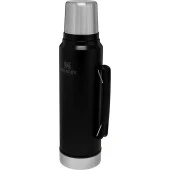 Stanley Legendary Klasik Vakumlu Paslanmaz Çelik Termos 1LT - Matte Black Pebble - 2