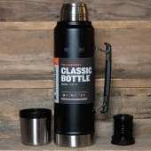 Stanley Legendary Klasik Vakumlu Paslanmaz Çelik Termos 1LT - Matte Black Pebble - 5