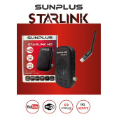 Sunplus Starlink  HD 2024 Çanaklı-Çanaksız  Full Hd Sınırsız Sinema Paketli Uydu Alıcısı Wifi Hediyeli - 1