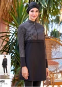 Adasea 1408 Siyah Yeni Sezon Tam Kapalı Tasarım Tesettür Mayo thumbnail 4
