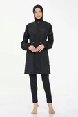 Maresiva 8267 Siyah Tam Kapalı Tasarım Tesettür Mayo thumbnail 2