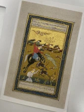 Kahramanın Zaferi Adlı El Yapımı Minyatür Resim 20,5x12 cm thumbnail 3