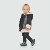 Babyhola Kız Erkek Çocuk Kapüşonlu Kaban 13415 - 9