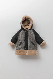 Babyhola Kız Erkek Çocuk Kapüşonlu Kaban 13415 - 10