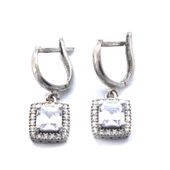 Baget Zirkon Taşlı Gümüş Küpe GKP-110 thumbnail 4