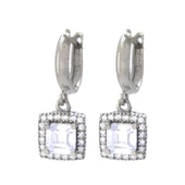 Baget Zirkon Taşlı Gümüş Küpe GKP-110 thumbnail 1