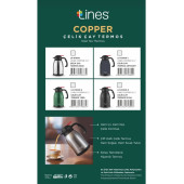 LİNES ÇELİK 2 L TERMOS - 1