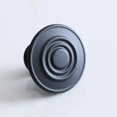 Klas Daire Kulp Düğme Mat Siyah Mobilya Dolap Mutfak Dolabı Çekmece Kulpları Kapak Kulpu Kulb Metal thumbnail 6