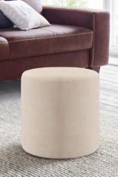 Konfor Silindir Puf Krem Hafif Rahat Çok Amaçlı - 1