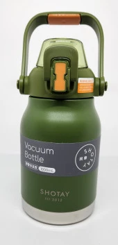 Shotay Phone Holder ST-8250 Kulplu-Askılı Pipetli-Pipetsiz 2 farklı kullanım 1000ml Matara Yeşil - 1