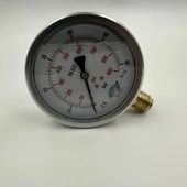 Manometre Gliserinli Alttan Çıkışlı Q100 - 0 - 60 Bar 1/2 thumbnail 3