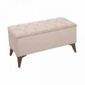 Zümre Sandıklı Puf Krem Yatak Odası Ayak Ucu Oturma Odası Antre - 2